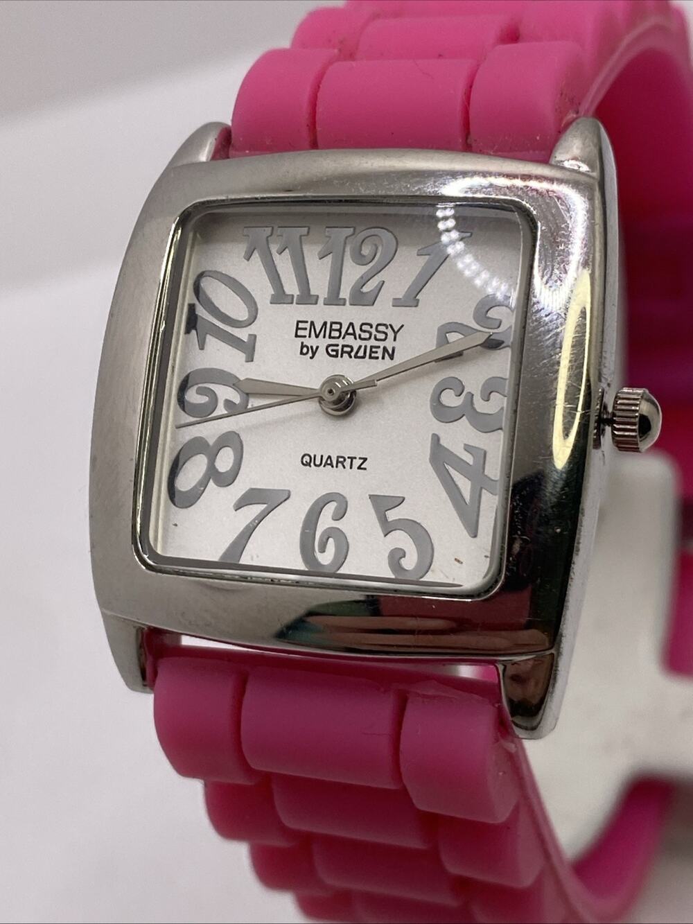 Embassy By Gruen Womens Pink Watch New Battery